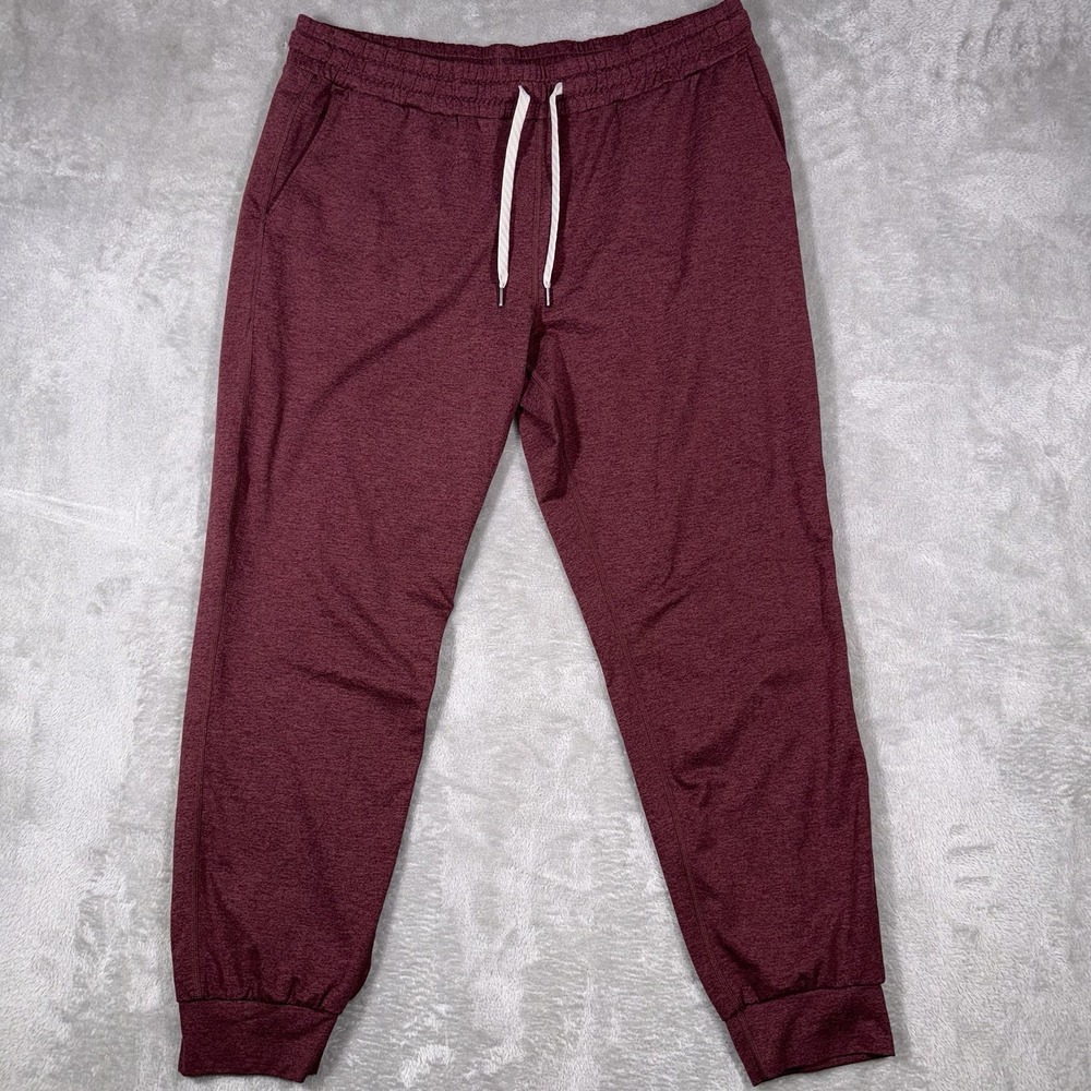 Womens Vuori Performance Jogger Size Large Maroon  Athleisure Casual Classic